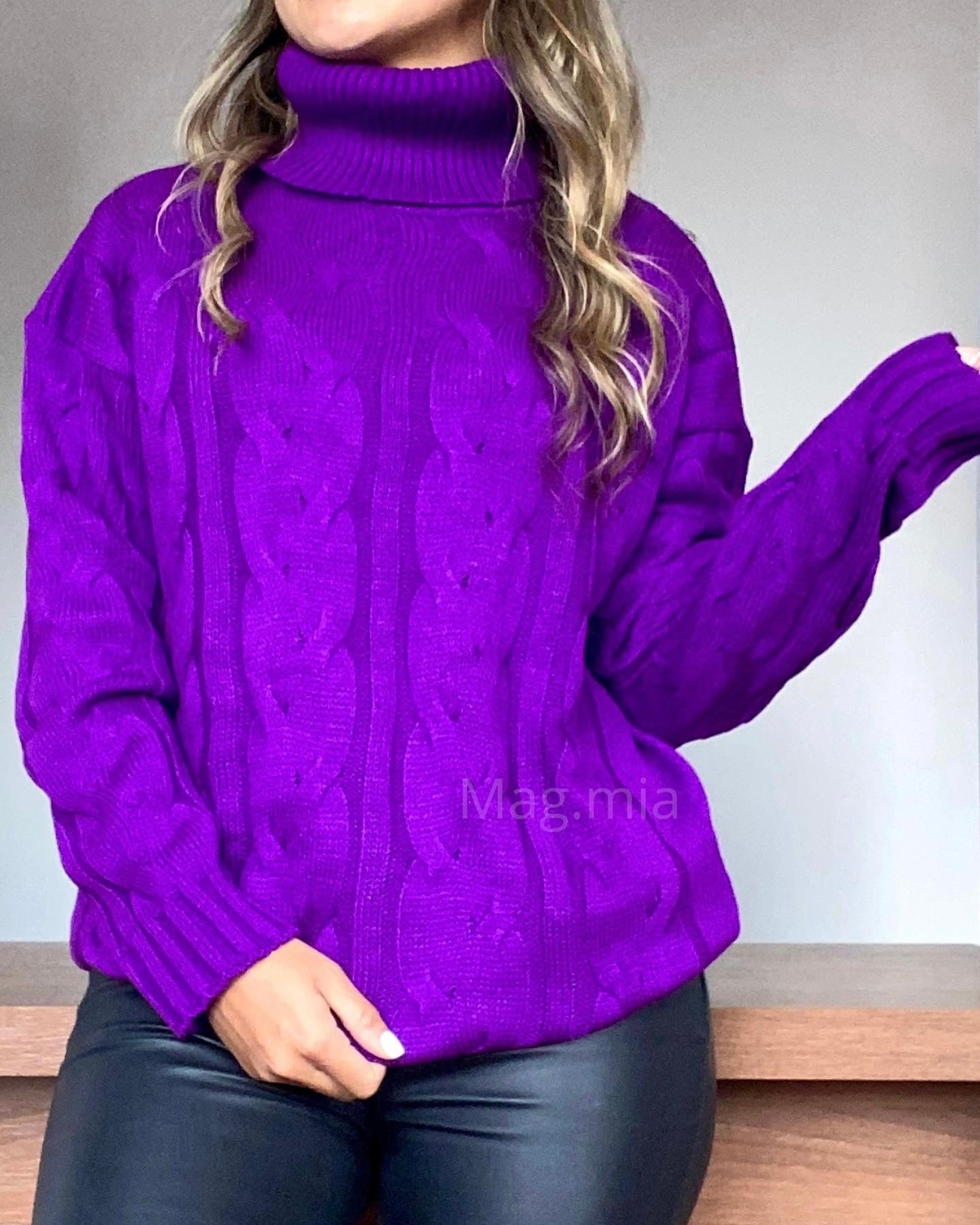 SACO BLUS N OVERSIZE MORADO