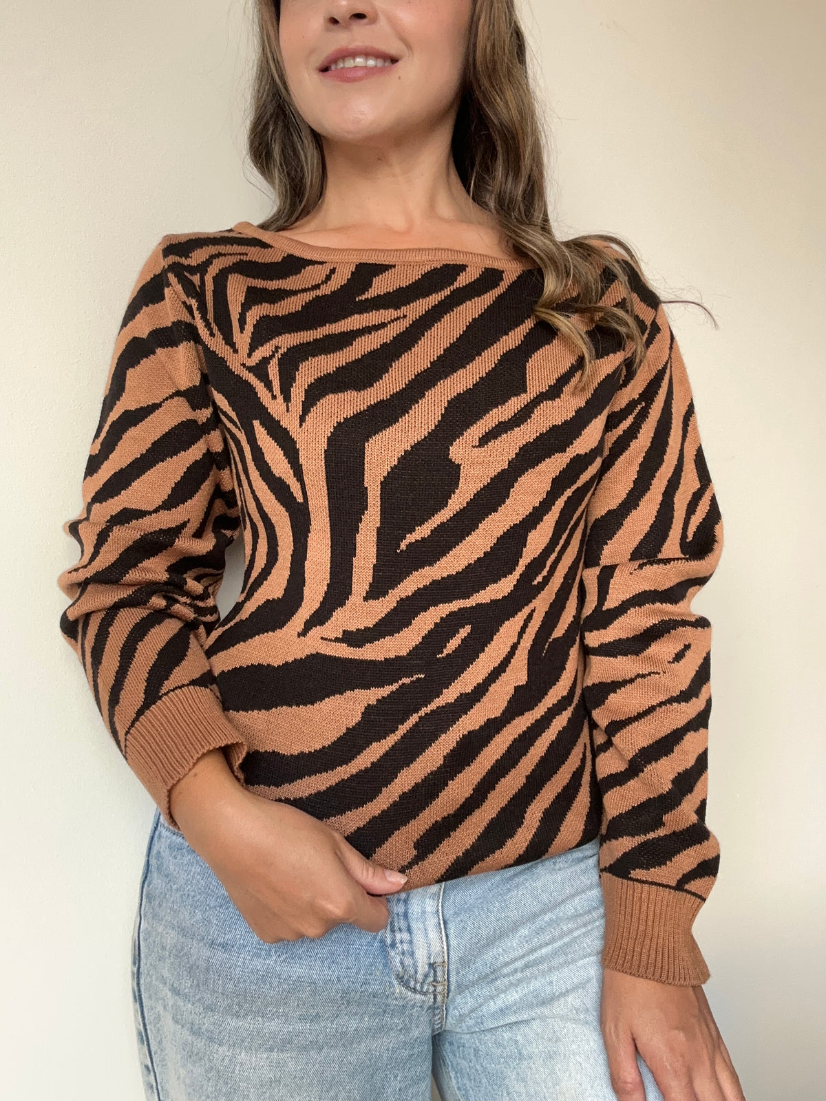 SACO BANDEJA CEBRA CAMEL