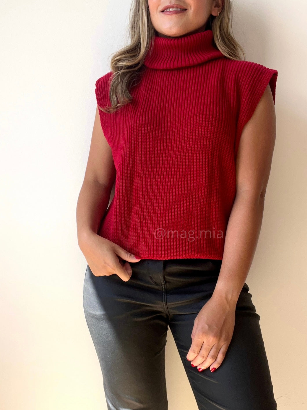 BLUSA HILO ALTO ROJO