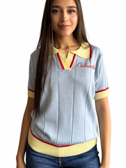 CAMISETA COLOMBIA  AZUL MUJER