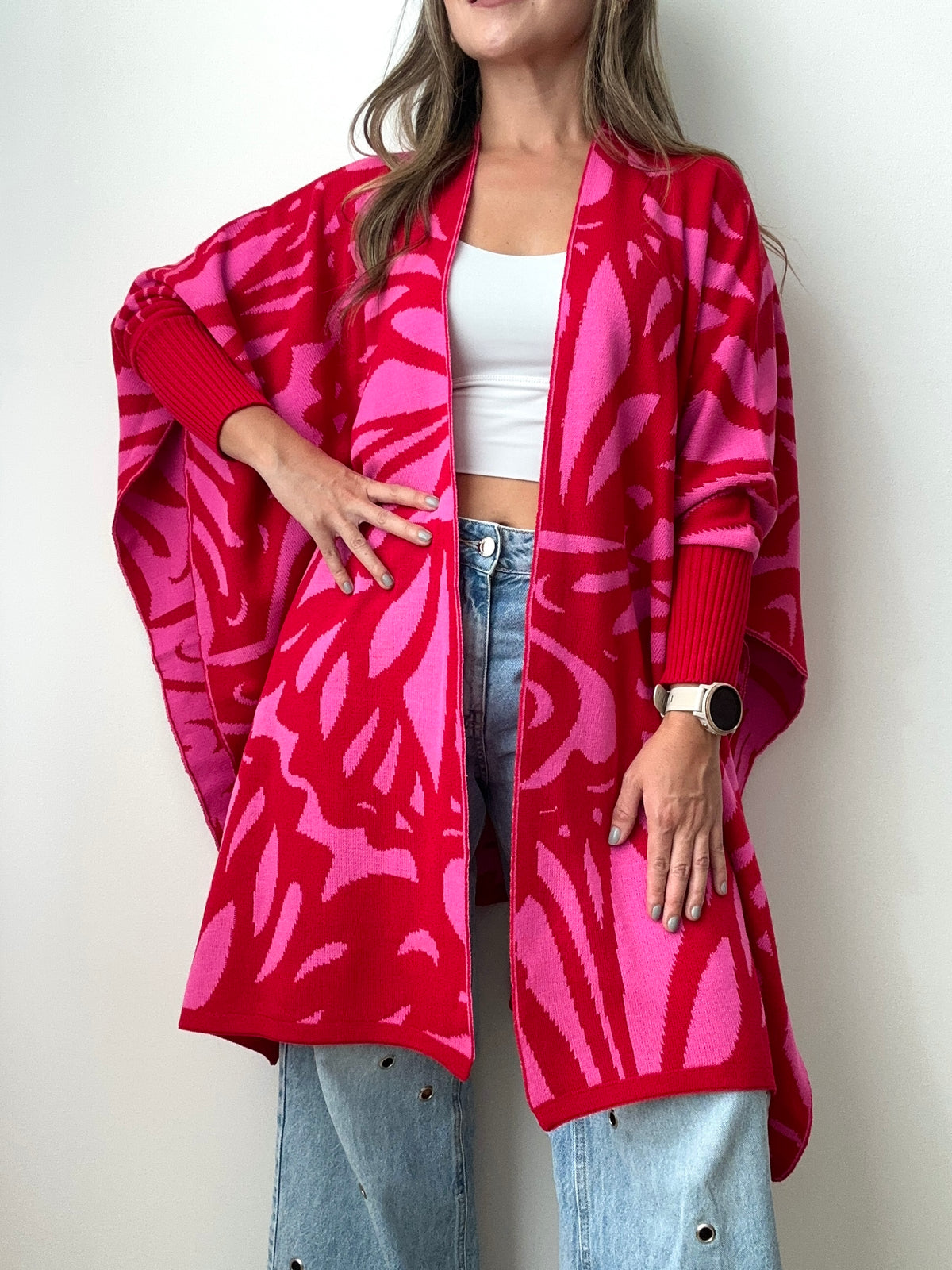 CAPA MARIPOSA ROJO FUCSIA