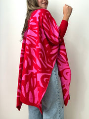 CAPA MARIPOSA ROJO FUCSIA