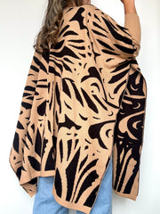 CAPA MARIPOSA BEIGE NEGRO