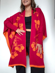 CAPA DOBLE FAZ ORQUÍDEA NARANJA FUCSIA