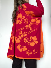 CAPA DOBLE FAZ ORQUÍDEA NARANJA FUCSIA