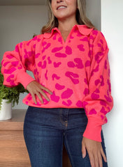 SACO CUELLO PRINT SALMON