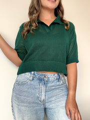 BLUSA MALLA POLO VERDE