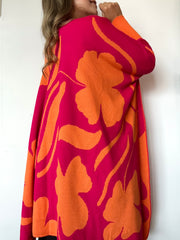 CAPA TRÉBOL FUCSIA NARANJA