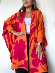 CAPA TRÉBOL FUCSIA NARANJA