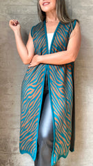 CHALECO CEBRA AZUL CAMEL