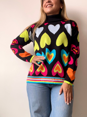 SACO LOVE COLOR ALTO NEGRO